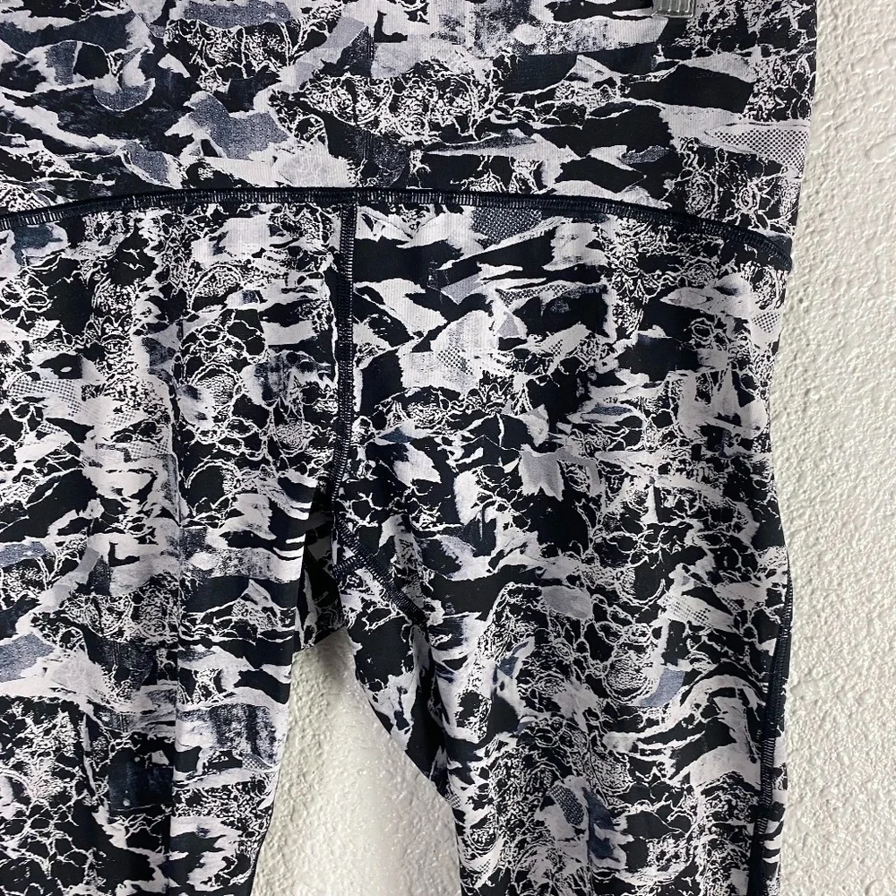 Lululemon Train Times 7/8 Pant Interlaced Starlight Black / Black SZ 10